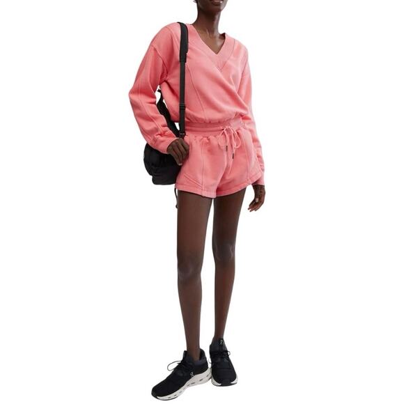 FP Movement Pants - FP Movement Women's Intercept Romper Hibiscus NWT